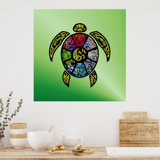 Poster Turtle Ba-gua (Cuisine)