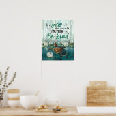 Poster Turtle Be Kind Inspiration & Motivational (Cuisine)