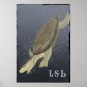 Poster Turtle Dives Trop Profond (Devant)