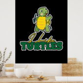 Poster Turtle Lover | J'Aime Les Tortues (Cuisine)