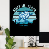 Poster Turtle Lover | Jusqu'à la plage (Bureau à domicile)