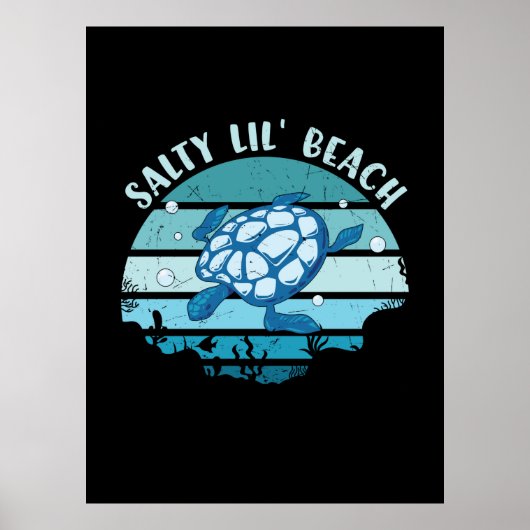 Poster Turtle Lover | Jusqu'à la plage (Devant)