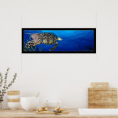 Poster Turtle Seascape (Cuisine)
