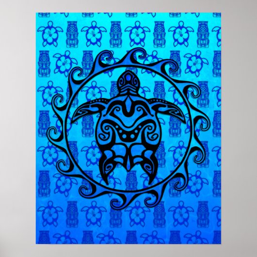 Poster Turtle Sun (Devant)
