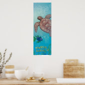 Poster - Turtle Swim - Buellton.Art (Cuisine)