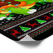 Poster Turtle Ugly Christmas Sweaters Holiday Santa Cute (Coin)