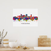 Poster Tuscaloosa Alabama Skyline (Cuisine)