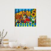 Poster Tuscany Delights Print by Lisa Lorenz (Cuisine)