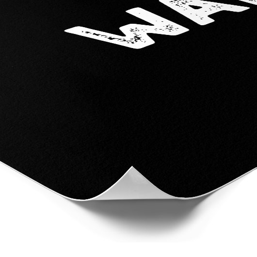 Poster Tusk Tusk Un autre Walrus Pun amusant Pun Dark BG (Coin)