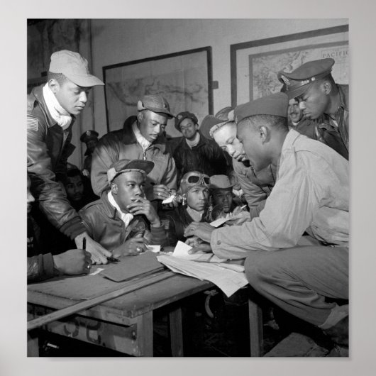 Poster Tuskegee Airmen Planning Session - Italie - 1945 (Devant)