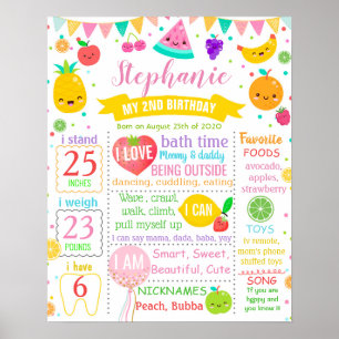 Poster Tutti Frutti Anniversaire Jalon