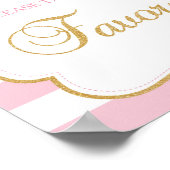 Poster Tutu baby shower or rose parties scintillant favor (Coin)