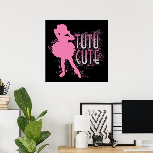 Poster Tutu Cute (Rose) (Bureau à domicile)