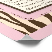 Poster Tutu Diapers Giraffe Baby shower de siège graphiqu (Coin)