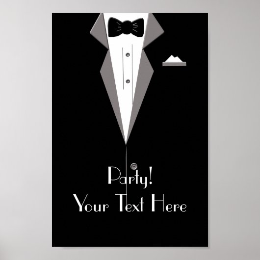 Poster Tuxedo Art personaliseren (Voorkant)