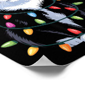 Poster Tuxedo Cat Meow Santa Tuxie Christmas Tree  (Coin)