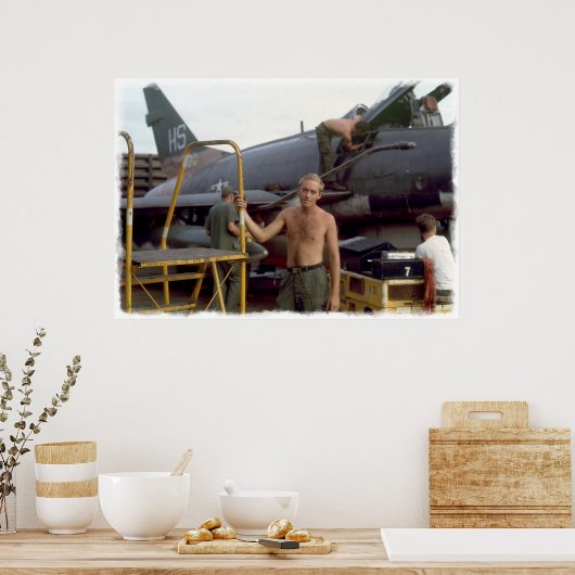 Poster Tuy Hoa AFB Vietnam 1969 Imprimer A (Cuisine)