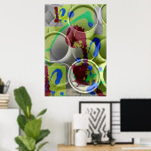 Poster Tuyaux colorés (Bureau à domicile)