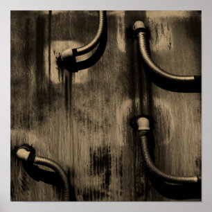 Poster Tuyaux et ombres