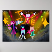 Poster TV Time Showdown – Affrontement d'anime coloré (Devant)