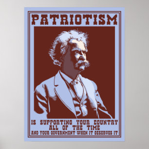 Poster Twain - Patriotisme