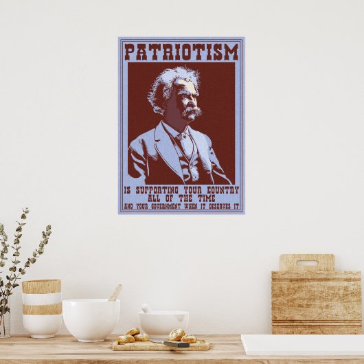 Poster Twain - Patriotisme (Cuisine)