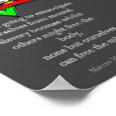 Poster Tweaks Vêtements - Marcus Mosiah Garvey Citation - (Coin)
