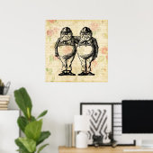 Poster Tweedledee and Tweedledum Alice à Wonderland (Bureau à domicile)