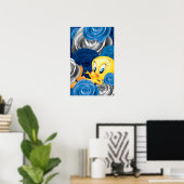 Poster TWEETY™ avec des roses (Bureau à domicile)