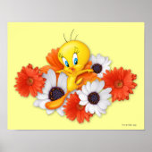 Poster Tweety Avec Marguerites (Devant)