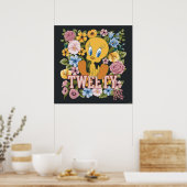Poster TWEETY™ Broderie Florale Graphique (Cuisine)