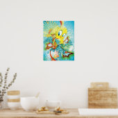 Poster Tweety In Blue Wave (Cuisine)
