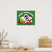 Poster TWEETY™ & SYLVESTER™ "Joyeux tout" (Cuisine)