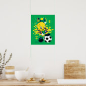 Poster TWEETY™ Team Brazil Soccer Graphic (Cuisine)