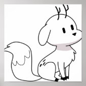 Poster Twig Deerfox Hilda (Devant)