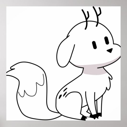 Poster Twig Deerfox Hilda (Devant)