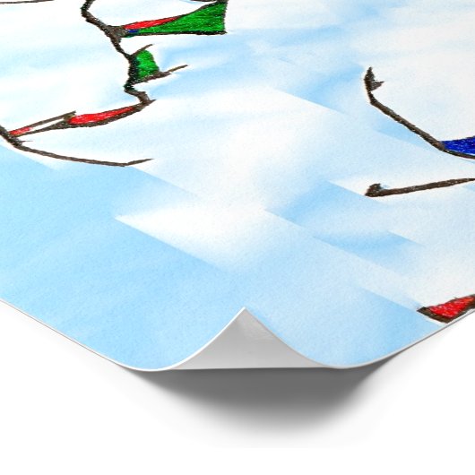 Poster Twigs en cascade (Coin)