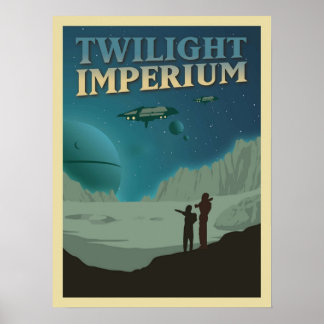 Poster Twilight Imperium Board Jeu minimaliste Voyage Sty