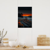 Poster Twilight Rails: Path to the Horizon (Cuisine)