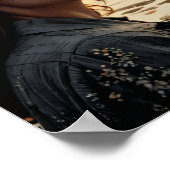 Poster Twilight Reflections - Femme au bord du lac romant (Coin)