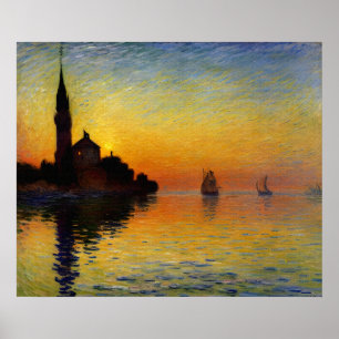 Poster Twilight, Venise - Réflexions chatoyantes