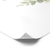 Poster Twin Baby Shower Invitation Botanical Greenery Flo (Coin)