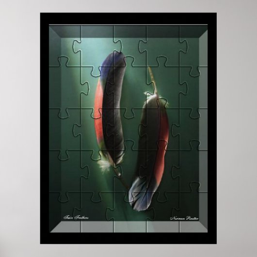 Poster Twin Feathers (Devant)