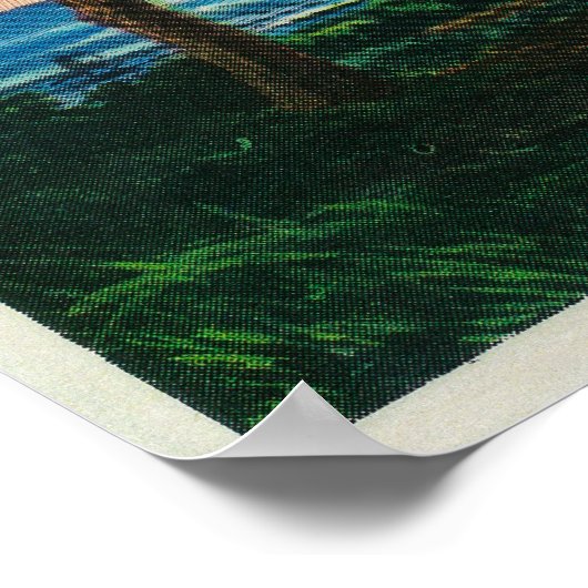 Poster Twin Rocks sur la côte de l'Oregon (Coin)