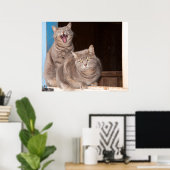 Poster Twin Tabbies (Bureau à domicile)