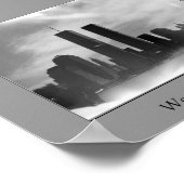 Poster Twin Towers - Black & white (Coin)