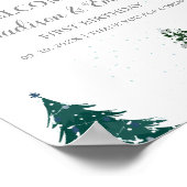 Poster Twin WInter Onderland Noël Bienvenue Anniversaire (Coin)