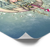 Poster Twinkle Little Angel et Hibou Illustration d'Art (Coin)