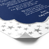 Poster Twinkle Little Star Baby shower merci signe (Coin)