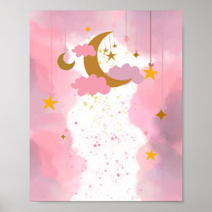Poster Twinkle Little Star Rose Blank do-it-yourself